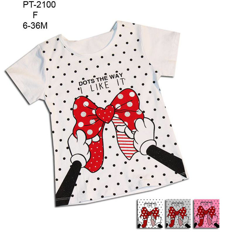 Picture of PT2100- MINNIE COTTON T-SHIRT SHORT SLEEVE